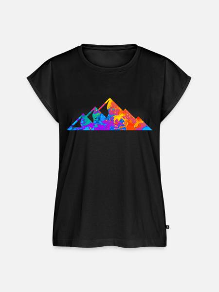 Berg Berge - Frauen Premium Bio Top - Schwarz