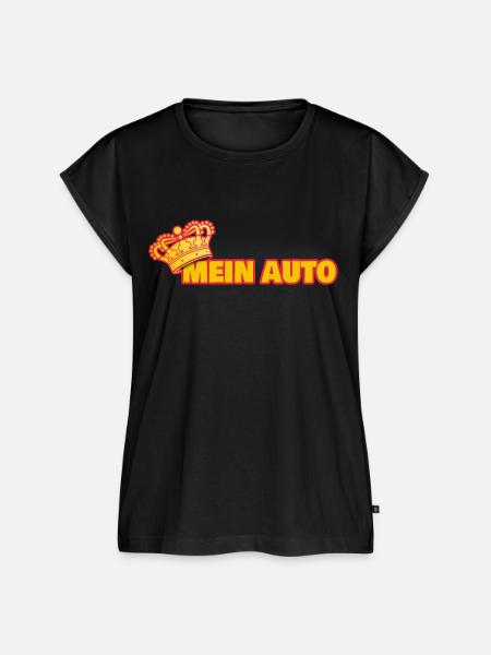 Krone für mein Auto - Frauen Premium Bio Top - Schwarz