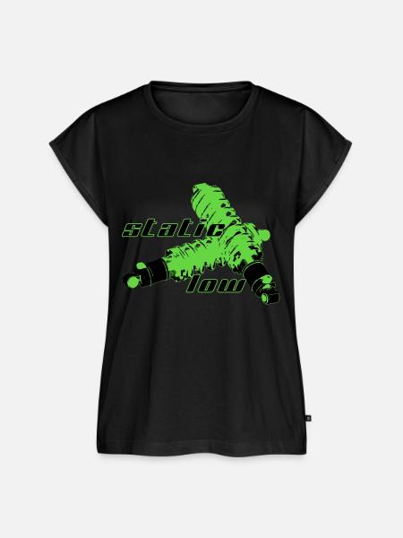 staticlow 4 - Frauen Premium Bio Top - Schwarz
