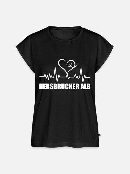 Heartbeat Hersbrucker Alb - Frauen Premium Bio Top - Schwarz