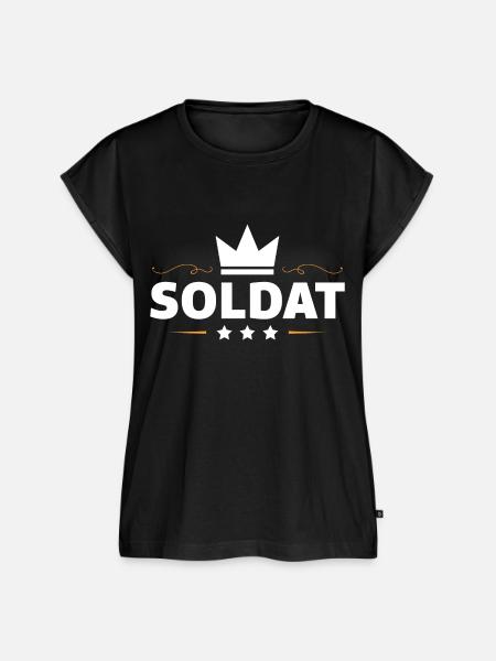 Soldat Beruf - Frauen Premium Bio Top - Schwarz