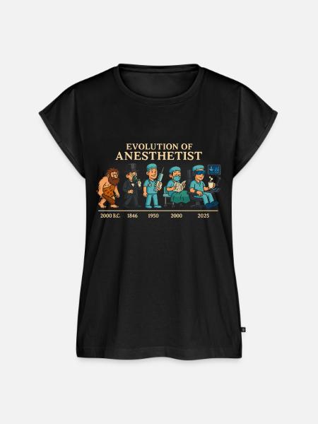 Evolution der Anästhesisten - Frauen Premium Bio Top - Schwarz