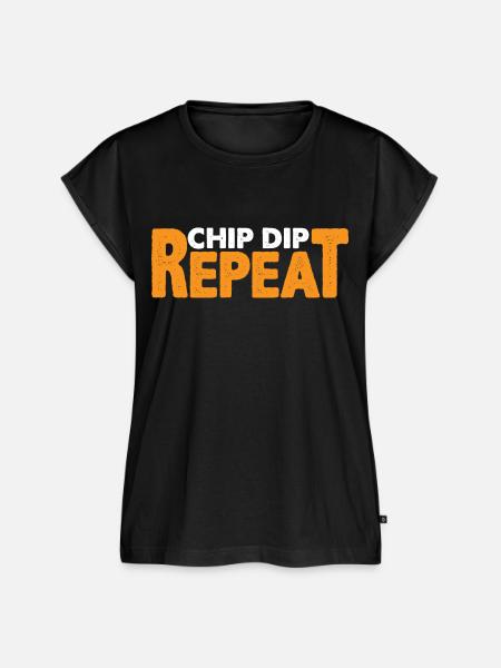 Chip Dip Repeat 13 - Frauen Premium Bio Top - Schwarz