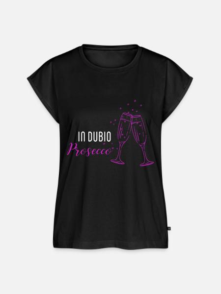 In dubio Prosecco - Frauen Premium Bio Top - Schwarz