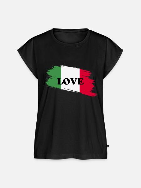 Love Italy - Frauen Premium Bio Top - Schwarz