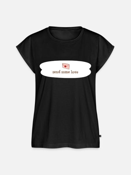 send some love - Frauen Premium Bio Top - Schwarz