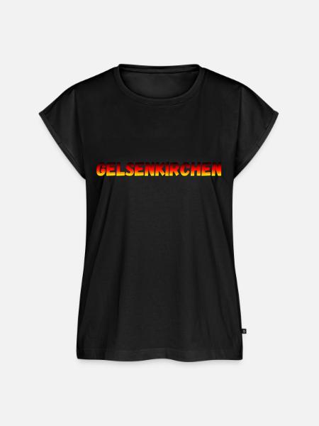 Gelsenkirchen - Frauen Premium Bio Top - Schwarz