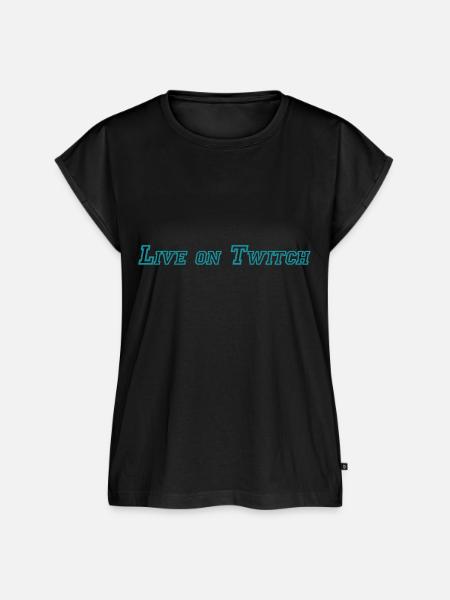 Live on Twitch - Frauen Premium Bio Top - Schwarz