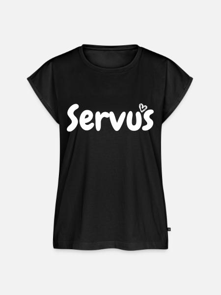 Servus - Frauen Premium Bio Top - Schwarz