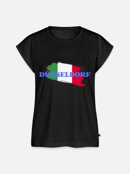 Düsseldorf - Frauen Premium Bio Top - Schwarz