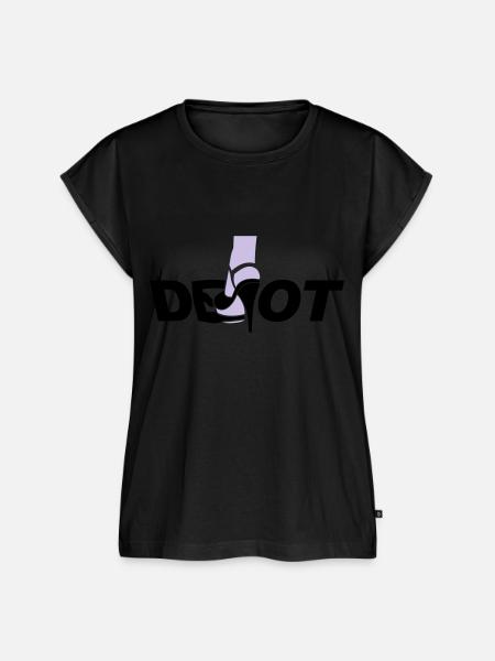 Devot - Frauen Premium Bio Top - Schwarz