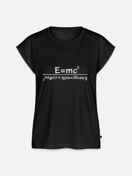 E=mc² - Frauen Premium Bio Top - Schwarz