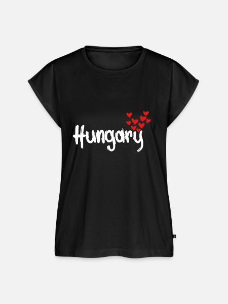 Hungary - Frauen Premium Bio Top - Schwarz