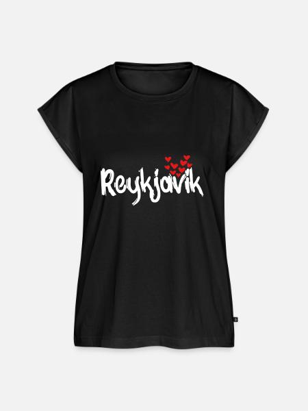 Reykjavik - Frauen Premium Bio Top - Schwarz