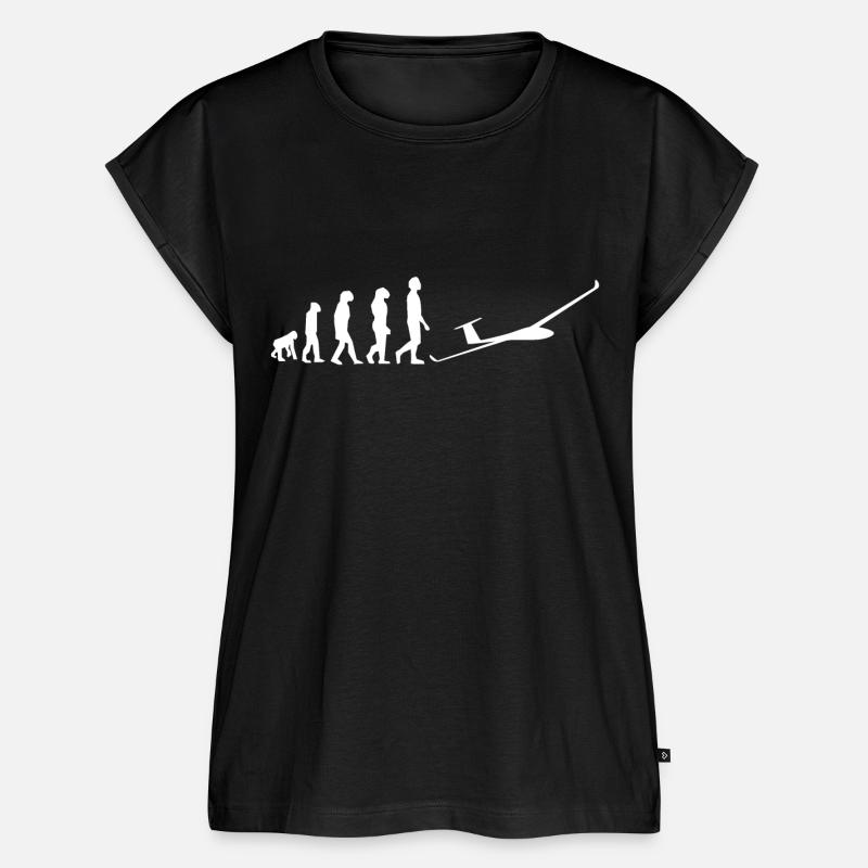 Glider evolution and Gliding - Women’s Premium Organic Top - black