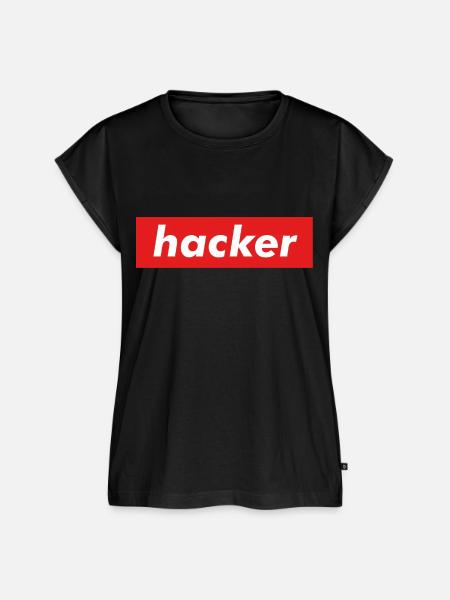 Hacker - Frauen Premium Bio Top - Schwarz