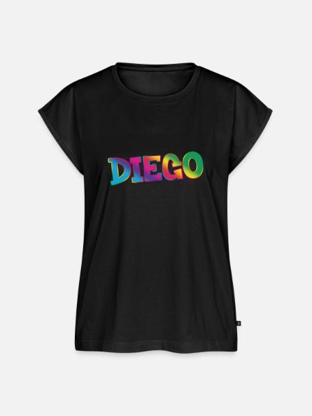 Diego - Frauen Premium Bio Top - Schwarz