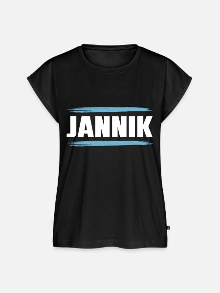 Jannik - Frauen Premium Bio Top - Schwarz