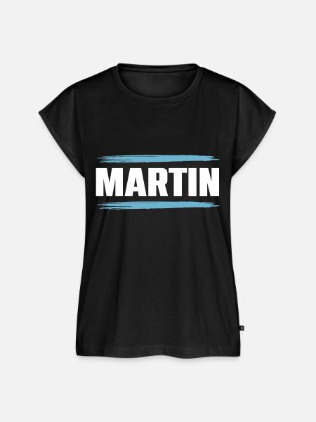 Martin - Frauen Premium Bio Top - Schwarz