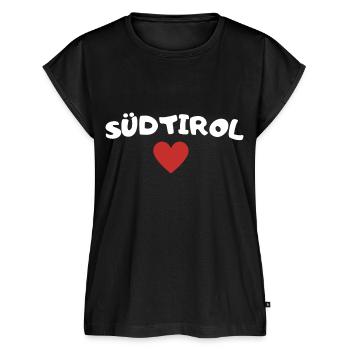 Südtirol - Frauen Premium Bio Top - Schwarz - Vorne - AI Model Female 172 light (172cm)