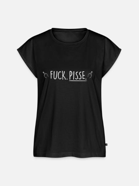 Fuck. Pisse. - Frauen Premium Bio Top - Schwarz