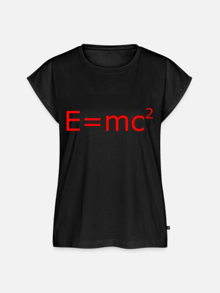 E=mc² Rot - Frauen Premium Bio Top - Schwarz