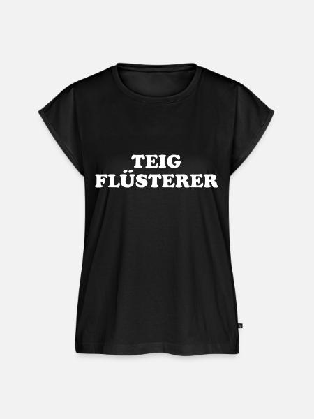 Teig Flüsterer - Frauen Premium Bio Top - Schwarz