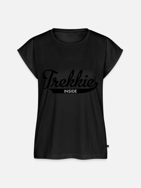 trekkie inside - Frauen Premium Bio Top - Schwarz
