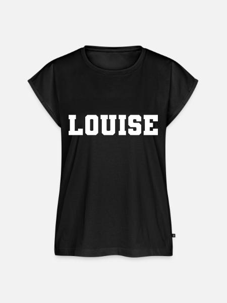 Name - Louise - Frauen Premium Bio Top - Schwarz