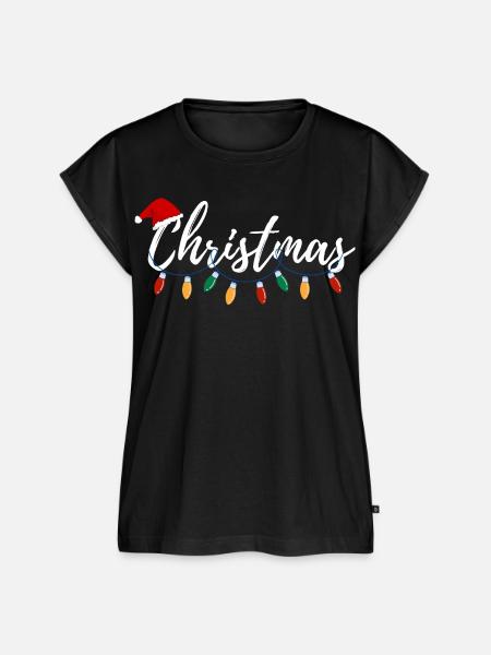Weihnachtsgeschenk - Frauen Premium Bio Top - Schwarz