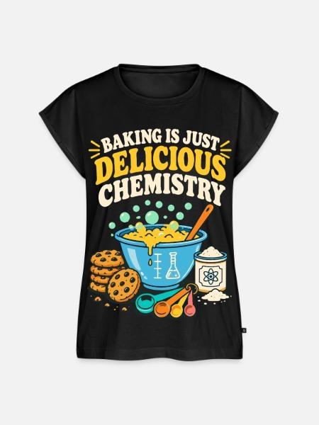 Baking Is Just Delicious Chemistry - Frauen Premium Bio Top - Schwarz