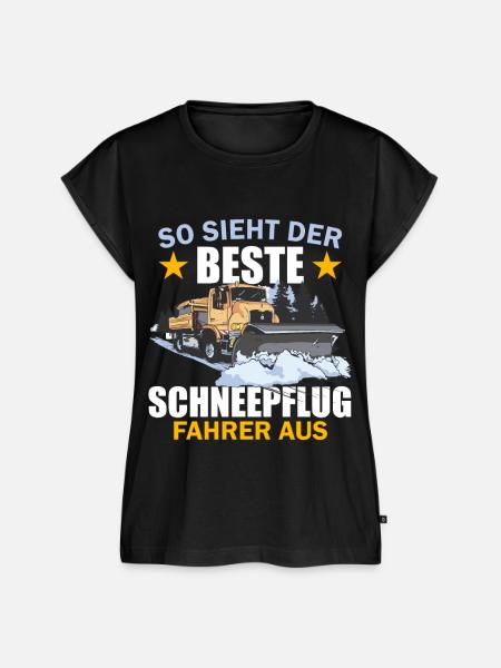 Bester Schneepflugfahrer - Frauen Premium Bio Top - Schwarz