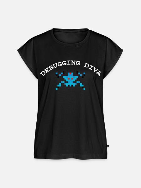 Debugging Diva Coding Debugger Hacker - Frauen Premium Bio Top - Schwarz