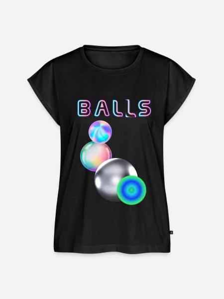 balls - Frauen Premium Bio Top - Schwarz