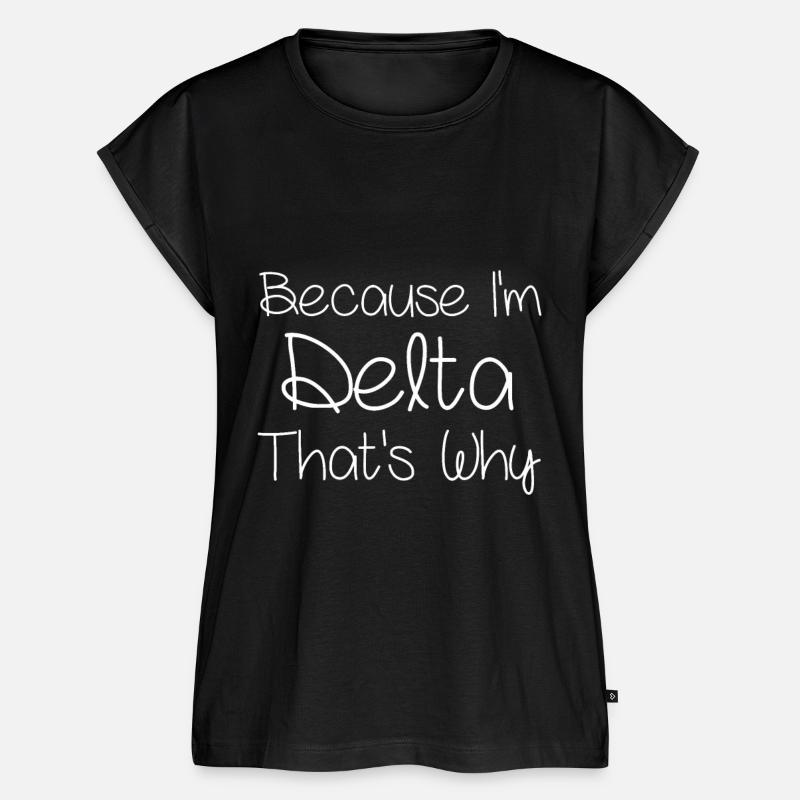 DELTA Funny Personalized Birthday - Women’s Premium Organic Top - black
