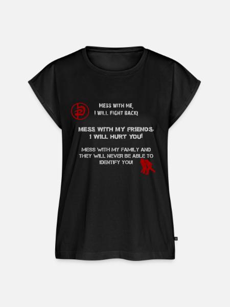 Krav Maga - Frauen Premium Bio Top - Schwarz