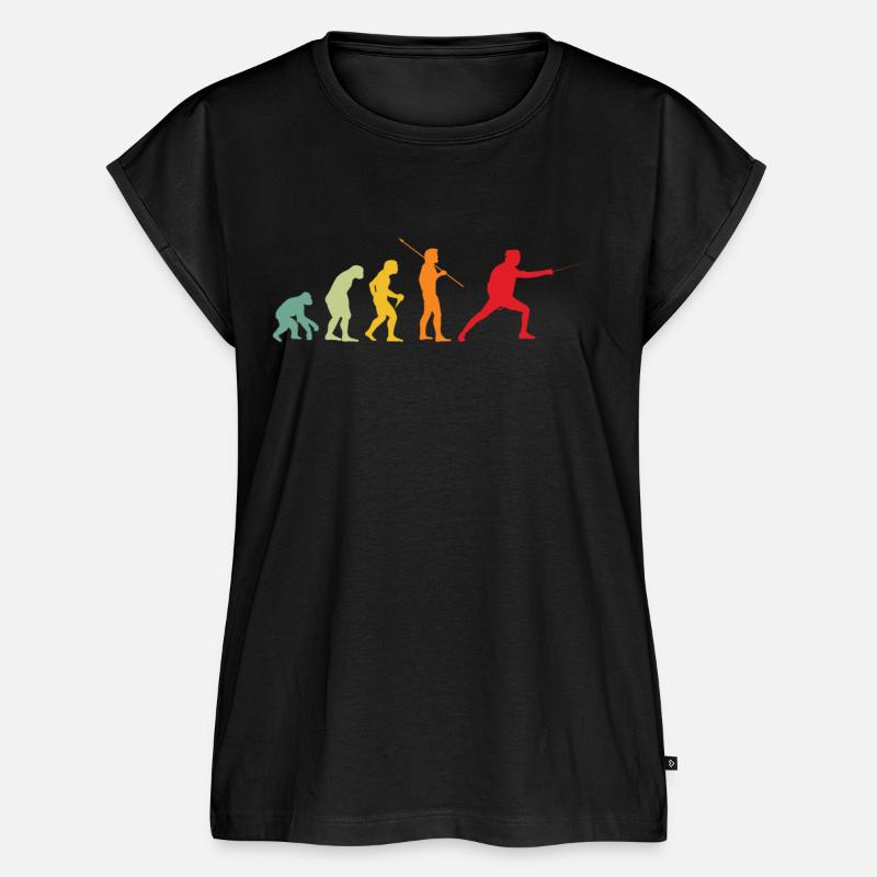 Escrime Évolution Épée Combat à l’épée - Haut bio Premium Femme - noir