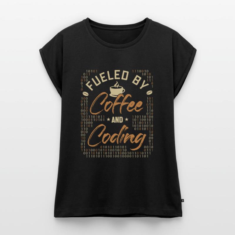 Fueled by Coffee and Coding Coder Software Women’s Premium Organic Top