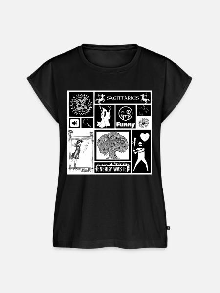SCHÜTZE - Frauen Premium Bio Top - Schwarz