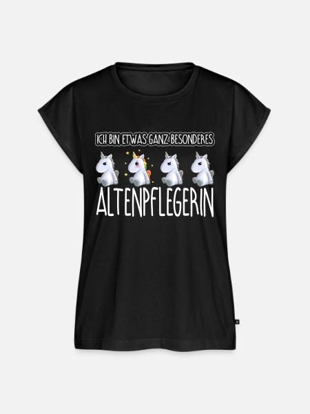 ALTENPFLEGERIN - Toll - Frauen Premium Bio Top - Schwarz