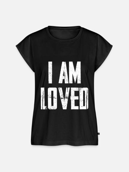 I Am Loved - Frauen Premium Bio Top - Schwarz