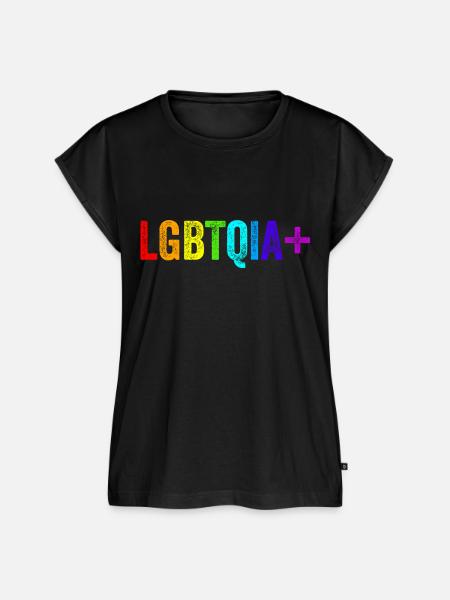 LGBTQIA+ - Frauen Premium Bio Top - Schwarz