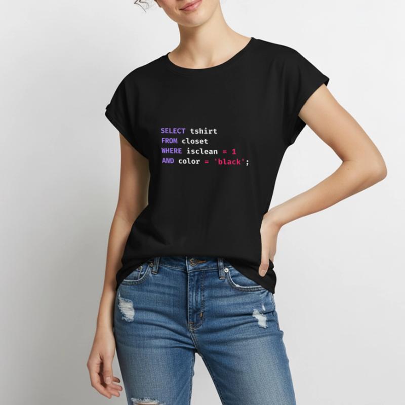 Programmer Database Science Software Coder Funny Women’s Premium Organic Top