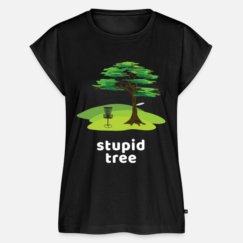Stupid Tree Disc Golf - Women’s Premium Organic Top - black