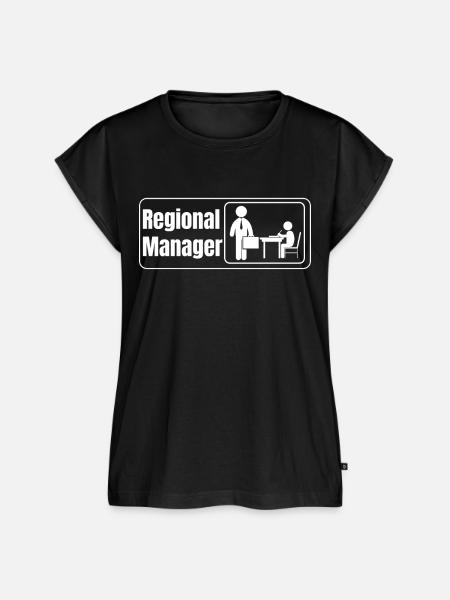 Regional Manager Geschenk lustiger Regionalmanager - Frauen Premium Bio Top - Schwarz