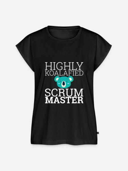 "Scrum Master Koalafied | "Scrum Master"" - Frauen Premium Bio Top - Schwarz