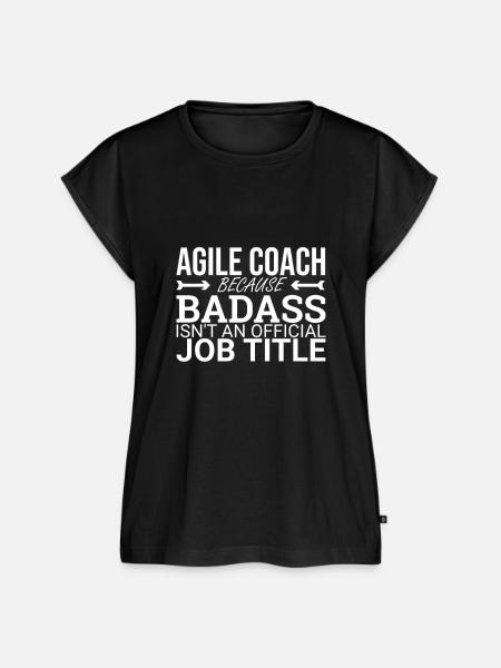 "Agile Coach Badass | Agile" - Frauen Premium Bio Top - Schwarz