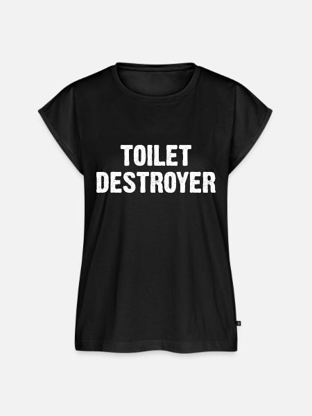 Toilet Destroyer - Frauen Premium Bio Top - Schwarz