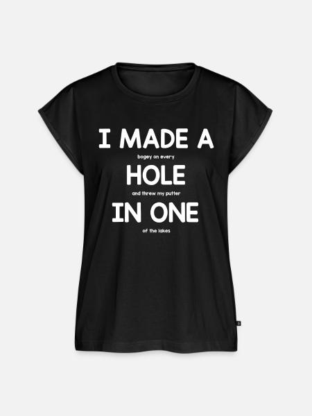 Golfer Golf - Frauen Premium Bio Top - Schwarz