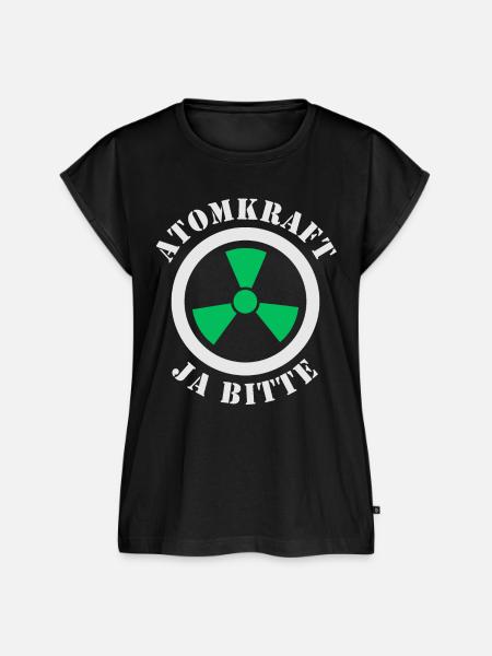 Atomkraft, Ja bitte - Frauen Premium Bio Top - Schwarz